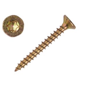 Spanplattenschraube 3,5 x 20 mm 1 kg Pack Senkkopf Vollgewinde IVZ T-Profil TX