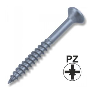 Spanplattenschraube 3,5x40mm A2 Edelstahl Senkkopf Teilgewinde PZ Kreuz