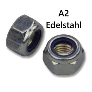 Sicherungsmutter M8 DIN 985 mit Klemmring A2 Edelstahl