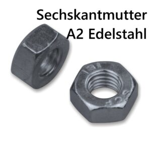 Sechskantmutter M14 aus A2 Edelstahl