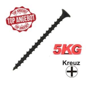 Schnellbauschraube fein 3,9 x 55 mm 5 kg Pack Feingewinde Trompetenkopf-H Kreuzschlitz