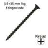 3,9×35 mm 1kg Pack Feingewinde