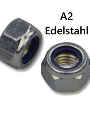 Sicherungsmutter M6 DIN 985 mit Klemmring A2 Edelstahl Stoppmutter