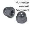 Hutmutter verzinkt Sechskant