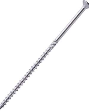 Profi Spanplattenschraube Edelstahl C1 5,0 x 120 mm Senkkopf Teilgewinde Kerbspitze IVZ T-Profil TX