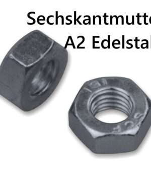 Sechskantmutter M10 DIN 934 Kl.8 A2 Edelstahl, Schraubenmutter
