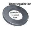 Unterlegscheibe galvanisch verzinkter Stahl