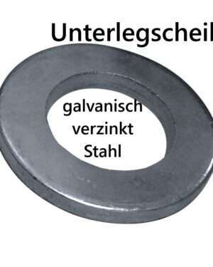 Unterlegscheibe M4 aus galvanisch verzinktem Stahl