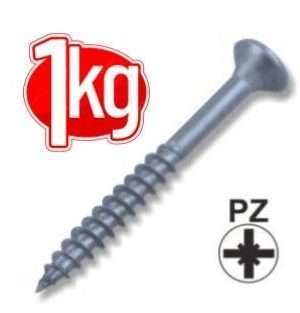 Spanplattenschraube 3,5x25mm A2 Edelstahl Senkkopf Teilgewinde mit PZ Kreuzschlitz Antrieb