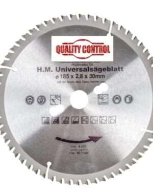 HM Multi Sägeblatt 185x2,8 mm 60 Zähne universal für Alu, Holz, Kunststoff