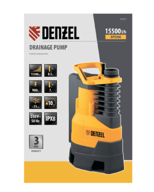 Entwässerungspumpe Denzel 750W/8M/13500L/H