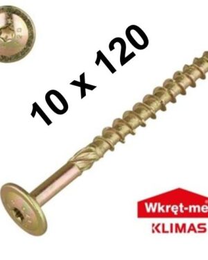 KLIMAS Tellerkopfschrauben 5x120, hell verzinkt, ETA Zulassung 18/0817, Torx